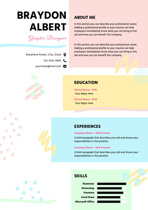 Graphic Designer Resume design