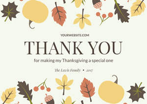 Thanksgiving Card design
