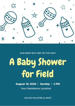 Baby Shower Invitation design